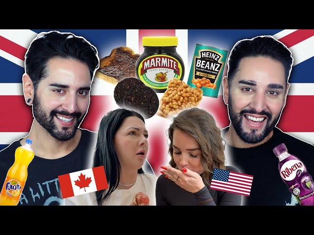 Making an American & Canadian eat British Classics  The Welsh Twins