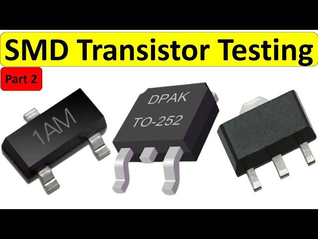 SMD transistor testing using the multimeter tutorial