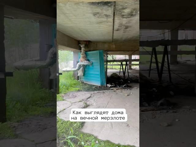 Дома на вечной мерзлоте в Якутии #якутия