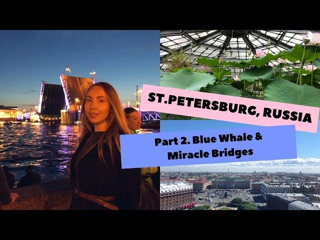 ST. PETERSBURG VLOG. Part 2, Blue Whale &Miracle Bridges