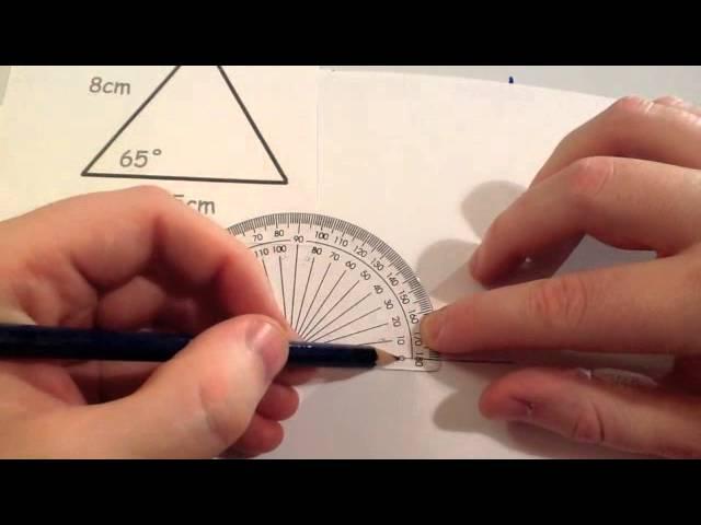 Constructing SAS triangles - Corbettmaths