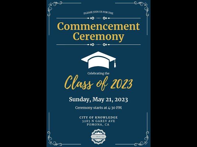 City of Knowledge: Commencement Ceremony Celebrating the Class of 2023