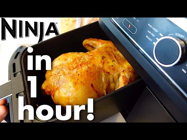 How to Air Fryer WHOLE CHICKEN! Ninja Foodi Dualzone recipe...