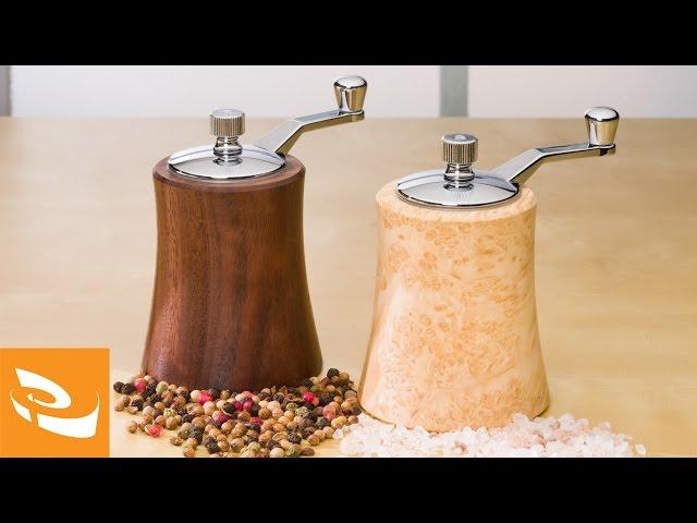 Artisan Crank Top Salt and Pepper Mills (Woodturning Project Kits)