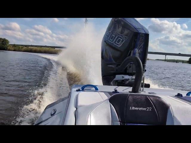 My new 2025 22 Liberator with 400R Mercury