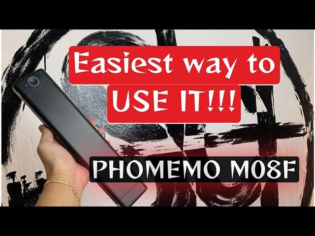 Phomemo M08f Portable Tattoo Printer | Easiest way to use it !!!