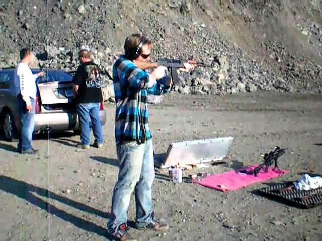 Mike Bones shooting the WASR