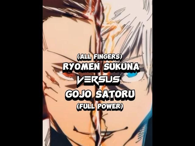 Gojo (Full Power) VS Sukuna (All Fingers) 25K Subscribers