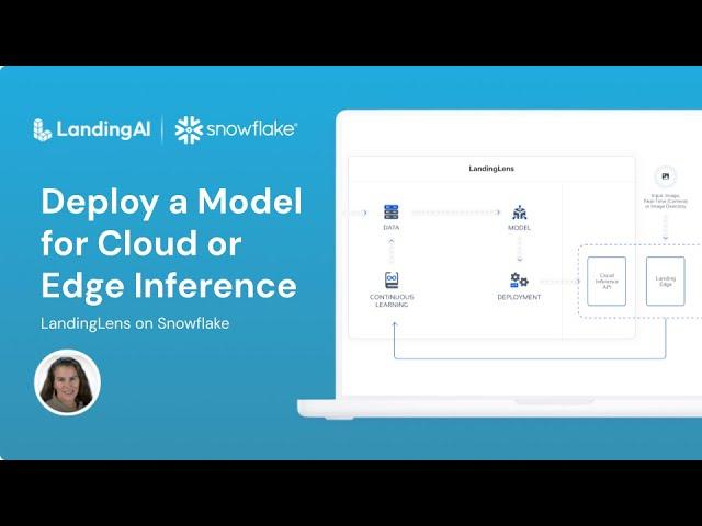 Deploy a Model for Cloud or Edge Inference | LandingLens on Snowflake