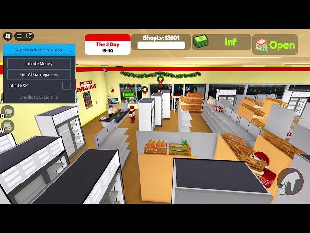 CRAZY SUPERMARKET SIMULATOR SCRIPT (Inf Money & Xp, Free Gamepass)