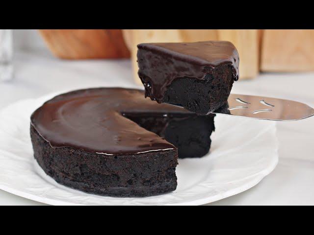 3 Ingredients Chocolate Fudge Cake (NO OVEN) - Lock Down Recipe By ZaTaYaYummy