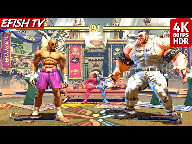 Sagat vs Abigail (Hardest AI) - Street Fighter V (PS5 4K 60FPS)