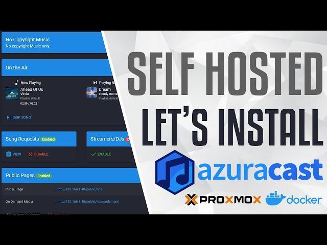 Create Your own Self Hosted 24/7 Radio Station with AzuraCast and Docker