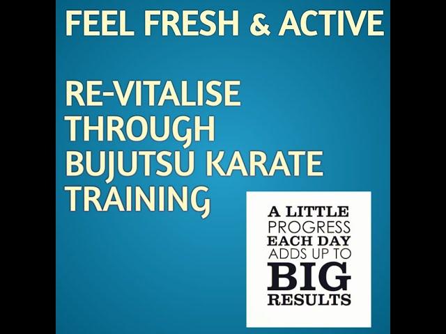 Energise your mind & body through Bujutsu Karate