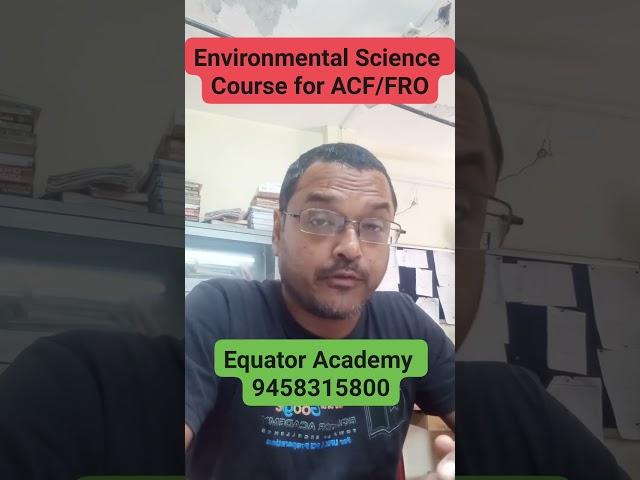 Environmental Science course for ACF and FRO Exam #psc #pcs