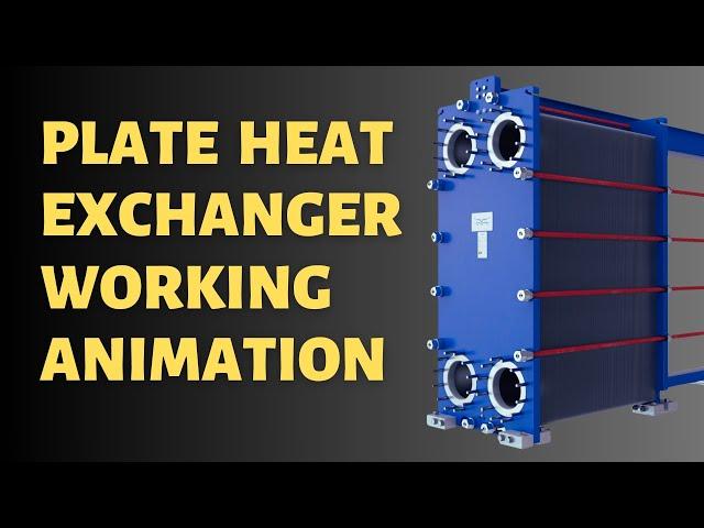 plate heat exchanger working animation