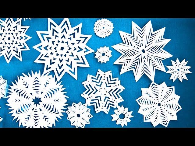 HOW TO MAKE A SIMPLE snowflakes from paper / CHRISTMAS crafts