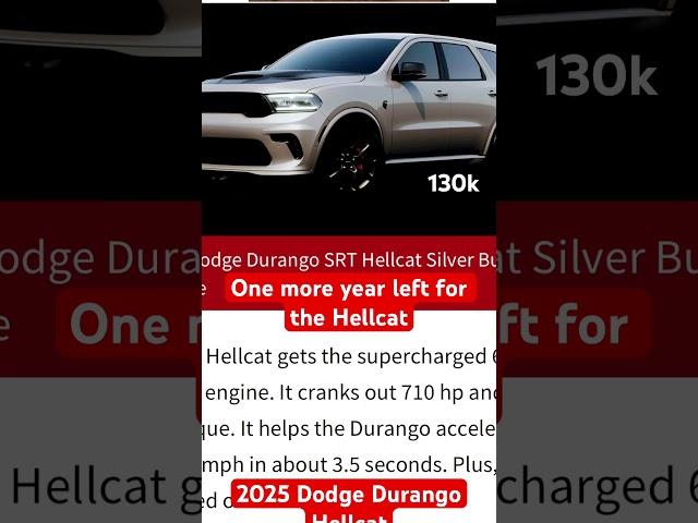 #srt #hellcatdurango #dodge #shorts #short #reels 2025 Dodge Durango Hellcat Silver Bullet #fast 