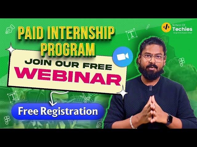 FREE Online Webinar | Paid Internship Program | School of Techies