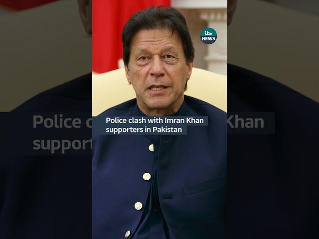 Demonstrators have clashed with police to get former Pakistani PM Imran Khan released #itvnews