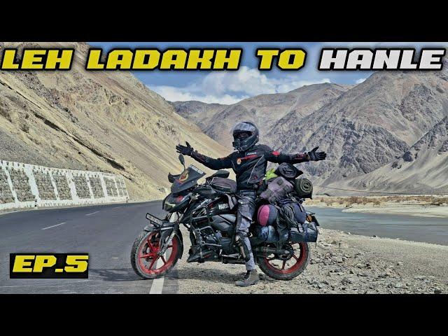 delhi to leh Ladakh bike Ride 2024|| Leh to hanle by road bike ride || apache 160cc 4v EP. 5 #ladakh