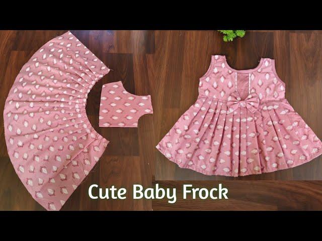 New Born Baby Girl Frock Cutting and Stitching0-3 months baby girl frock design