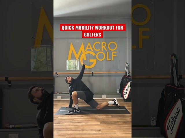 Here’s a quick mobility workout routine for golfers with no equipment at home