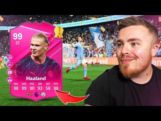 I'm the 1ST in the WORLD to have this 99 FUTTIES Haaland card in FC 24!