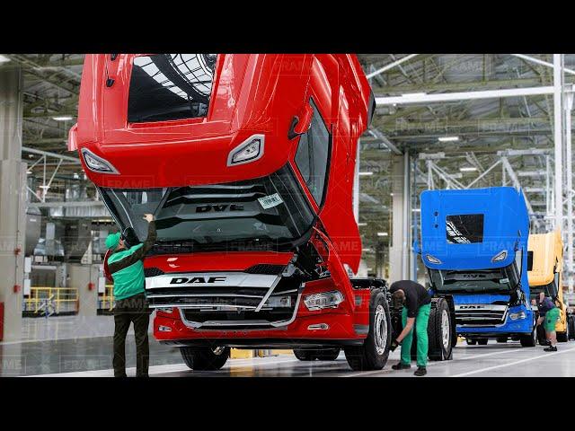 Inside Most Advanced European Factories Producing Massive Trucks - DAF Production Line