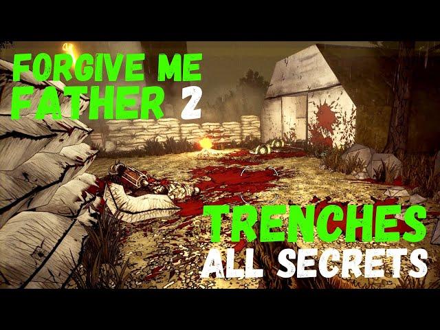 Forgive Me Father 2: TRENCHES ALL SECRETS & CLOCKS! #forgivemefather2 #boomershooter