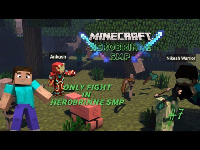 Only Fight In the Herobrine SMP Day 7 #Bhigasra Gamer#