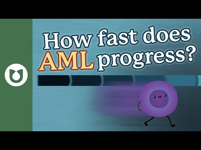 How quickly does AML progress? #AML