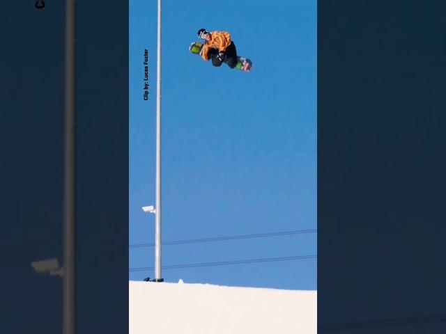 Lucas Foster  this is amazing  #snowboarding #halfpipe #snowboarders #worldoffreesports #fyp