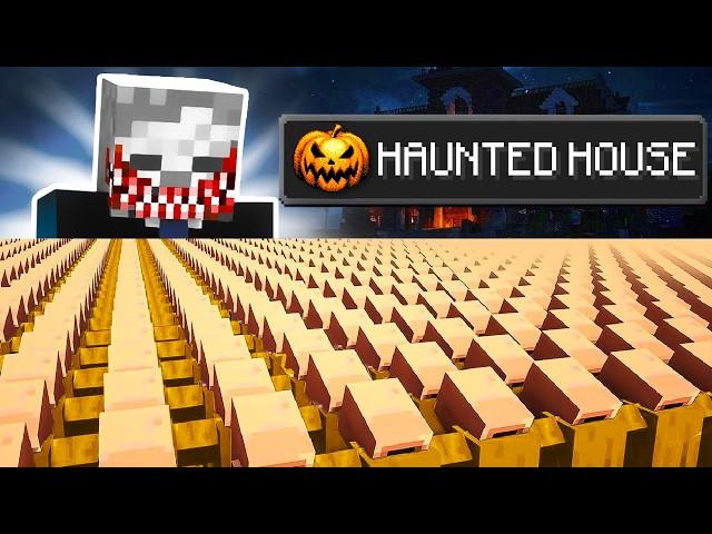 I Took 1,000,000 Villagers to a HAUNTED HOUSE