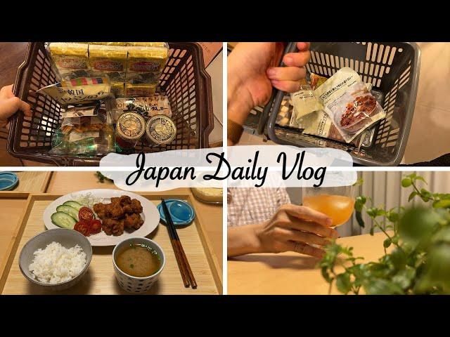 a day in my life | shopping at Kaldi and Muji, chicken Nanban dinner, peach tea