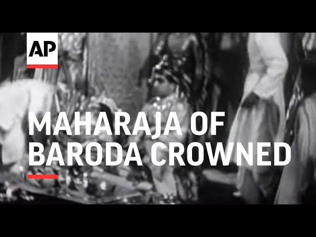 Maharaja Of Baroda Crowned - 1939