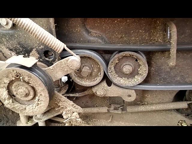 MTD Yard Machine garden tractor drive belt help video