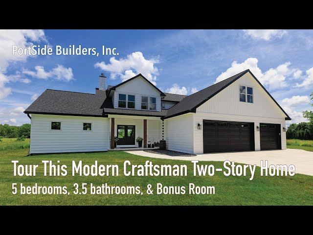 Home Tour - Modern Craftsman Two-Story Home with Partially Finished Lower-Level