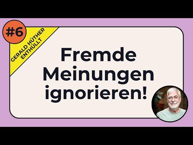 Achtung: So verändert sich dein Gehirn, wenn du fremde Meinungen ignorierst!