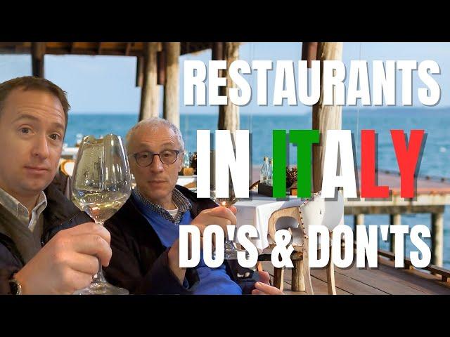 Italy Restaurants Do's And Don'ts  - Essential Do's and Don'ts for Restaurant Etiquette