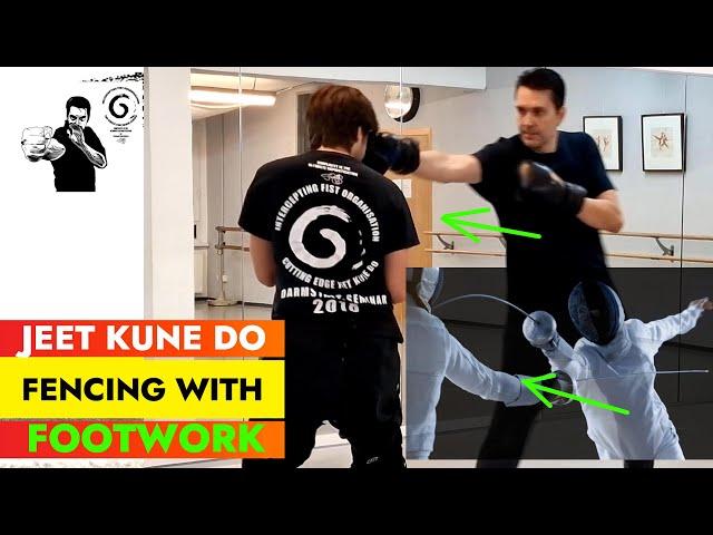 JKD FENCING FOOTWORK - Bruce Lee's Jeet  Kune Do