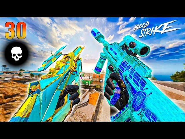 AUG + P90 - 30 KILLS RANKED INSANE GAMEPLAY BLOOD STRIKE ULTRA GRAPHICS