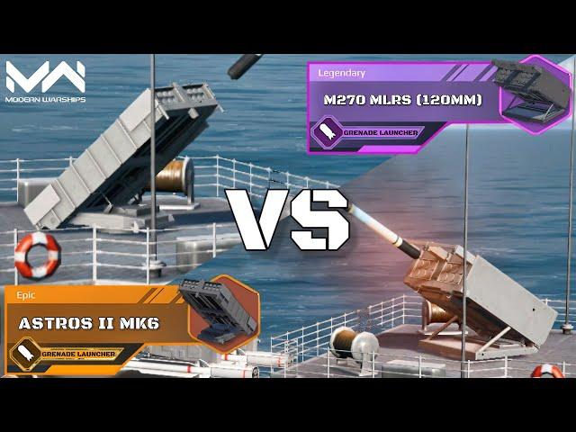 New GL Astros II MK6 Vs M270 MLRS (120) | Grenade Launcher Comparison | Modern Warships