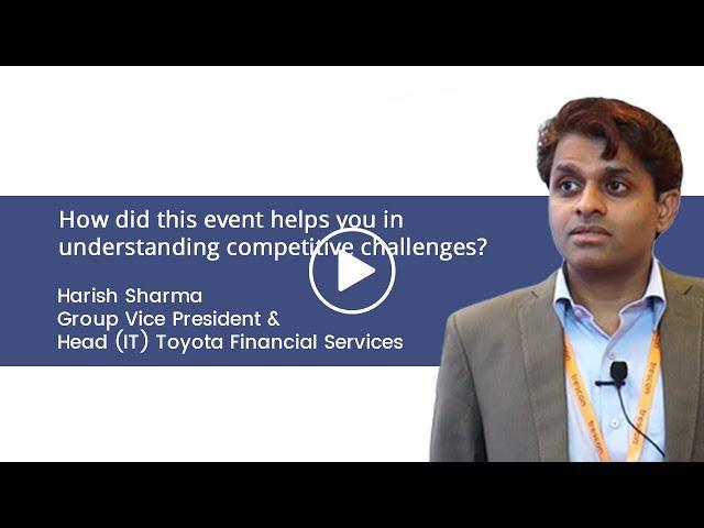 In conversation with Harish Sharma, Toyota Financial Services at Big BFSI Tech Show