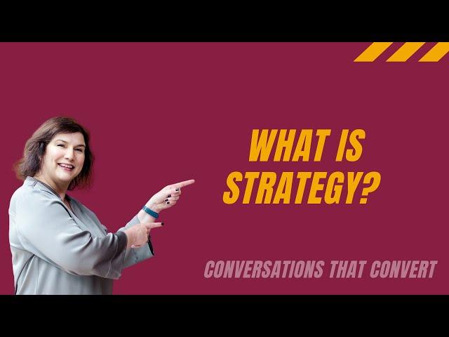 HOW TO CREATE A STRATEGY FOR YOUR BUSINESS | STRATEGY A PLAN TO CREATE VALUE