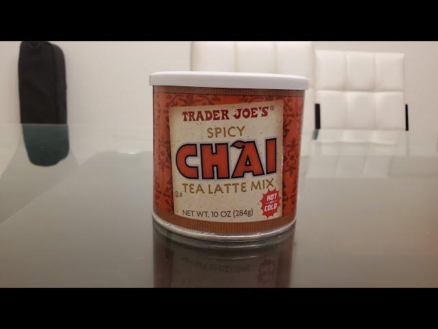 Trader Joe's - Spicy Chai Tea  Latte Mix Review! DUCKING DELICIOUS?! 