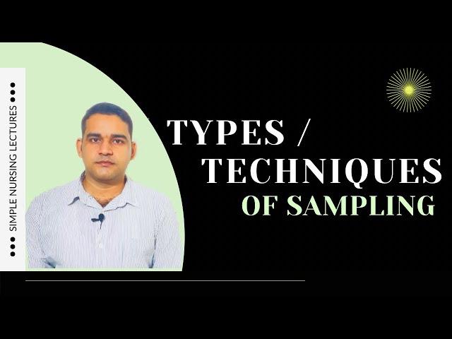 Types of sampling in research:simple explanation  /english