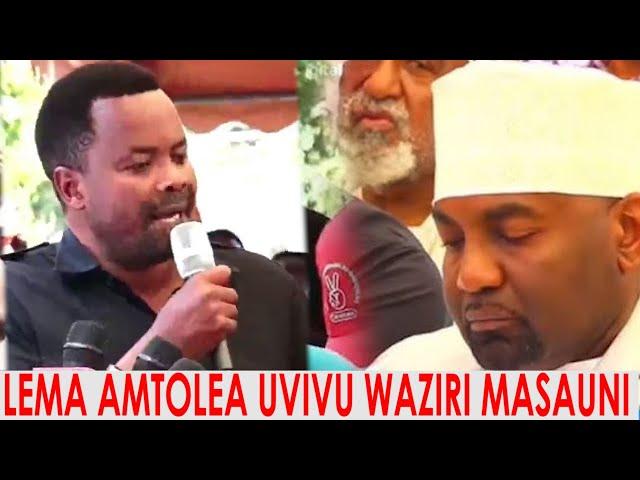 LEMA AMPASHA WAZIRI MASAUNI "USIENDE TENA KWENYE MSIBA WA WATU WALIOTEKWA, HAJATEKWA NA MAJAMBAZI