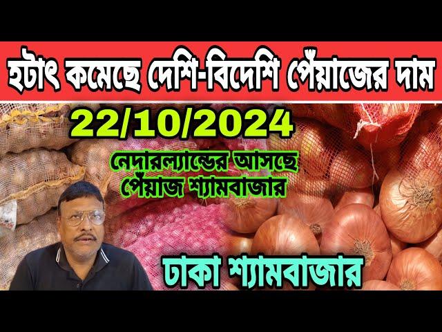 22/10/2024 হটাৎ কমেছে দেশি-বিদেশি পেঁয়াজের দাম আজকের খবর আজকের বাজারে দেশি-বিদেশি পেঁয়াজ আলুর দাম?