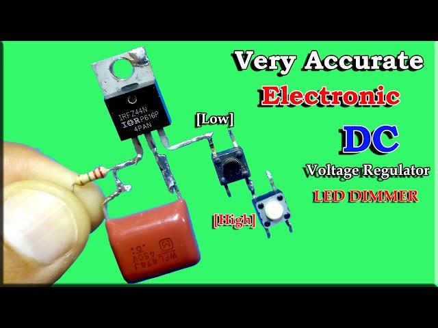 Electronic DC Voltage Regulator LED DIMMER | DIY Inventions | Mosfet Volt Regulator | Simple Tricks